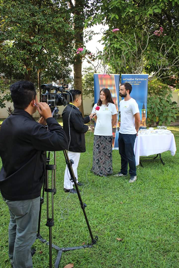 Laos TV filming