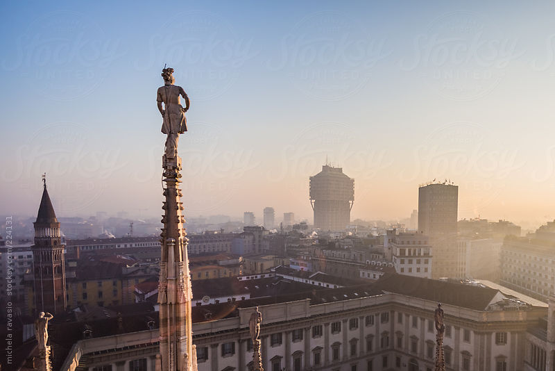 View of Milan from the famous &quot;Bela Madunina&quot;
