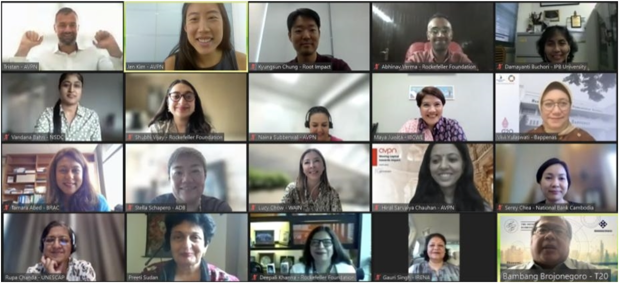 Online meeting of the Asian Impact Leaders Network