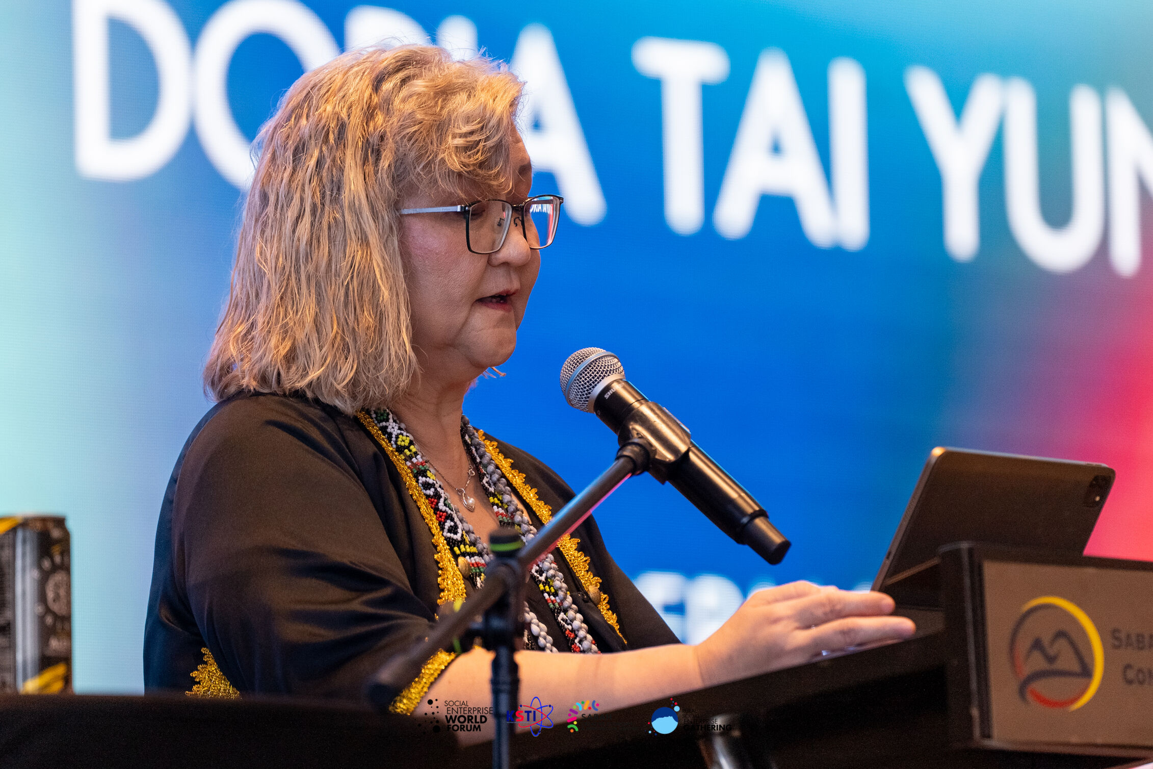 Doria Tai Yun Tyng, deputy permanent secretary of the Sabah state Ministry of Science, Technology and Innovation, at the Rural Social Enterprise Gathering 2025
