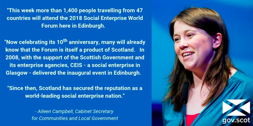 Aileen Campbell quote from Scottish Parliament debate on SEWF