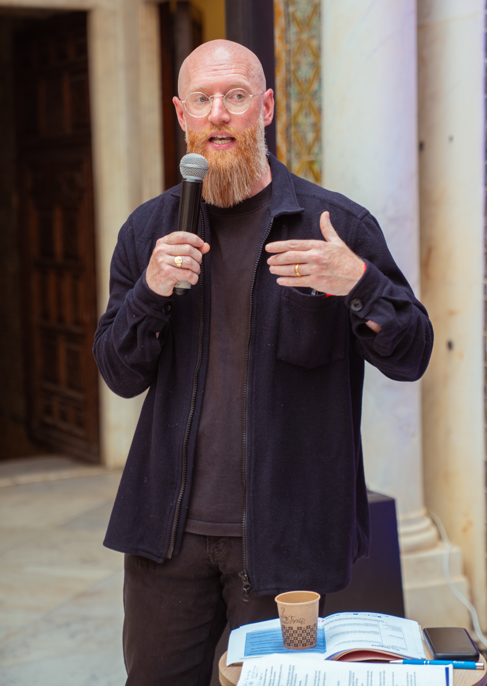 Andrew Collingwood speaking