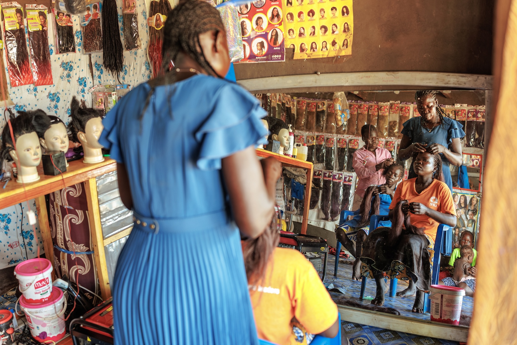 Hair salon refugee entrepreneur