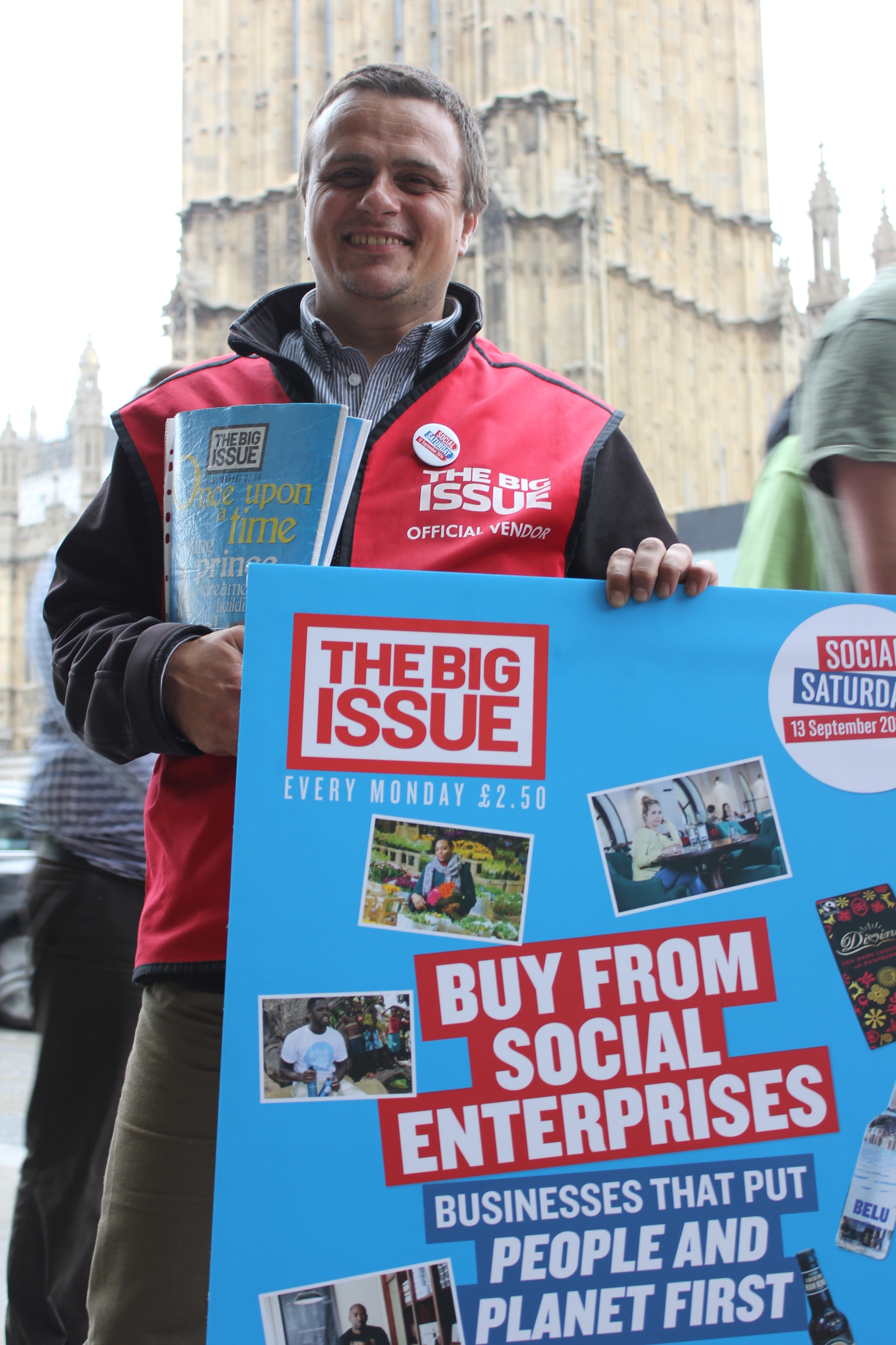 Big Issue vendor