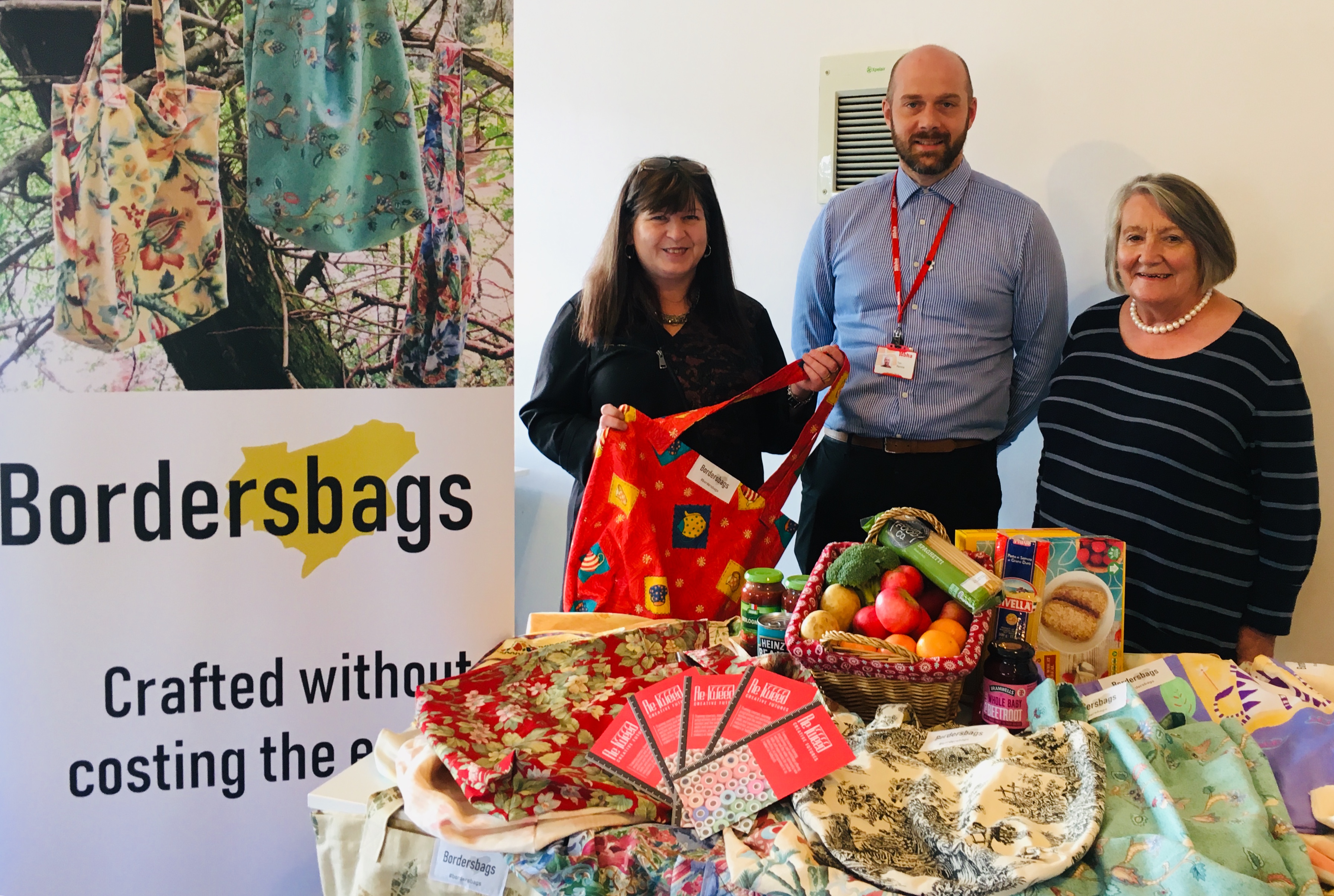 Retweed borderbags and foodbank