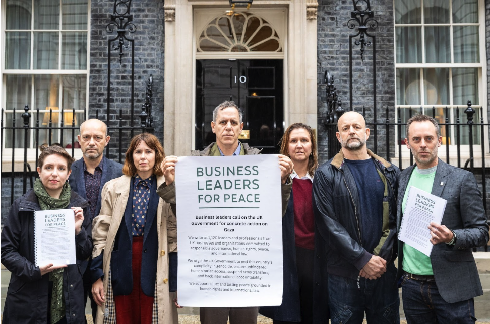 Business leaders for peace at 10 Downing St