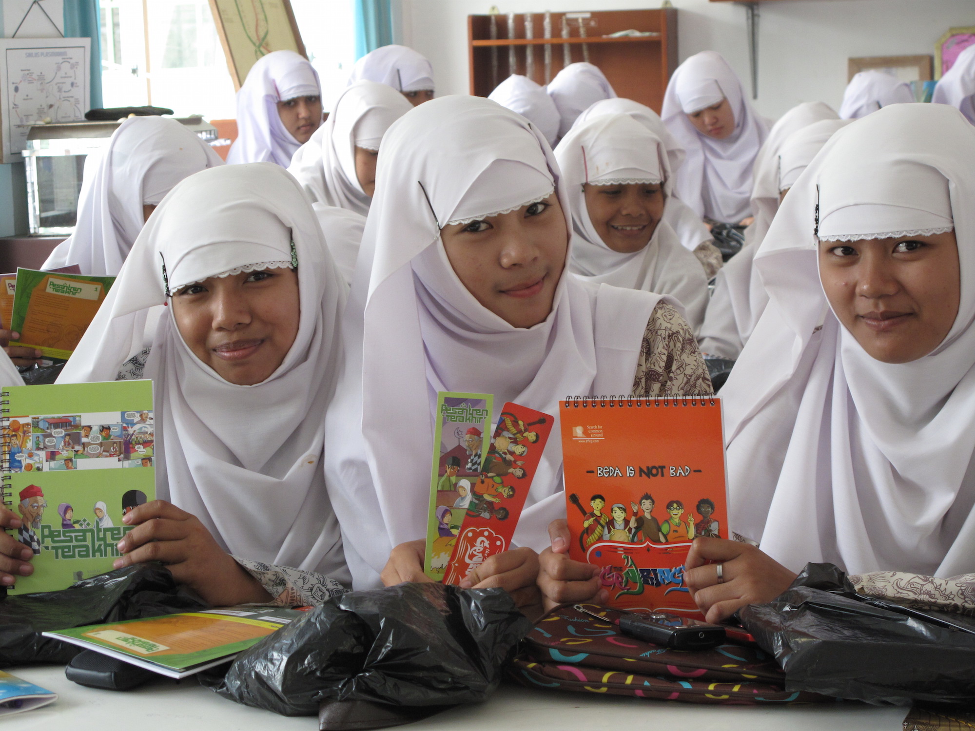 Students at al-khairat pesantren