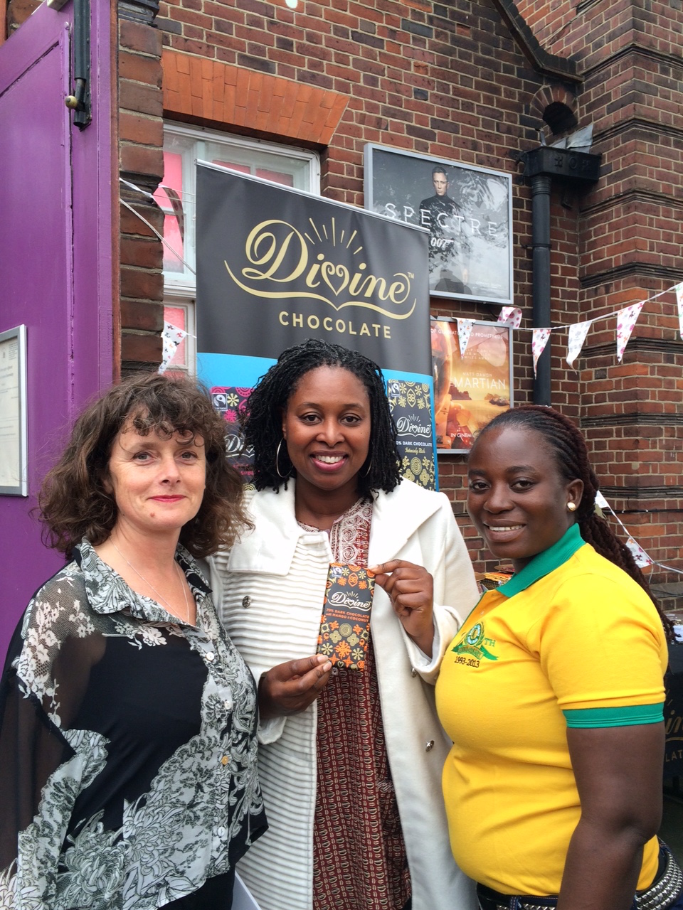 Sophi Tranchell with Dawn Butler MP and Esther