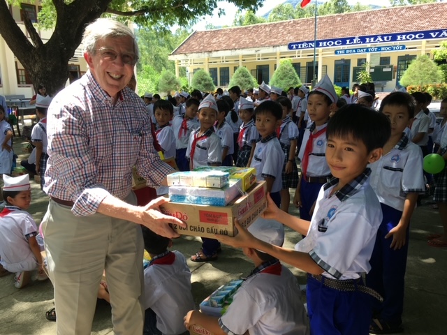 Doug Miller at Vietnam school