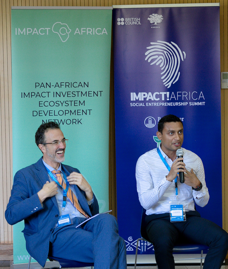 Emanuele Santi and Darren Lobo at Impact!Africa Summit 2019