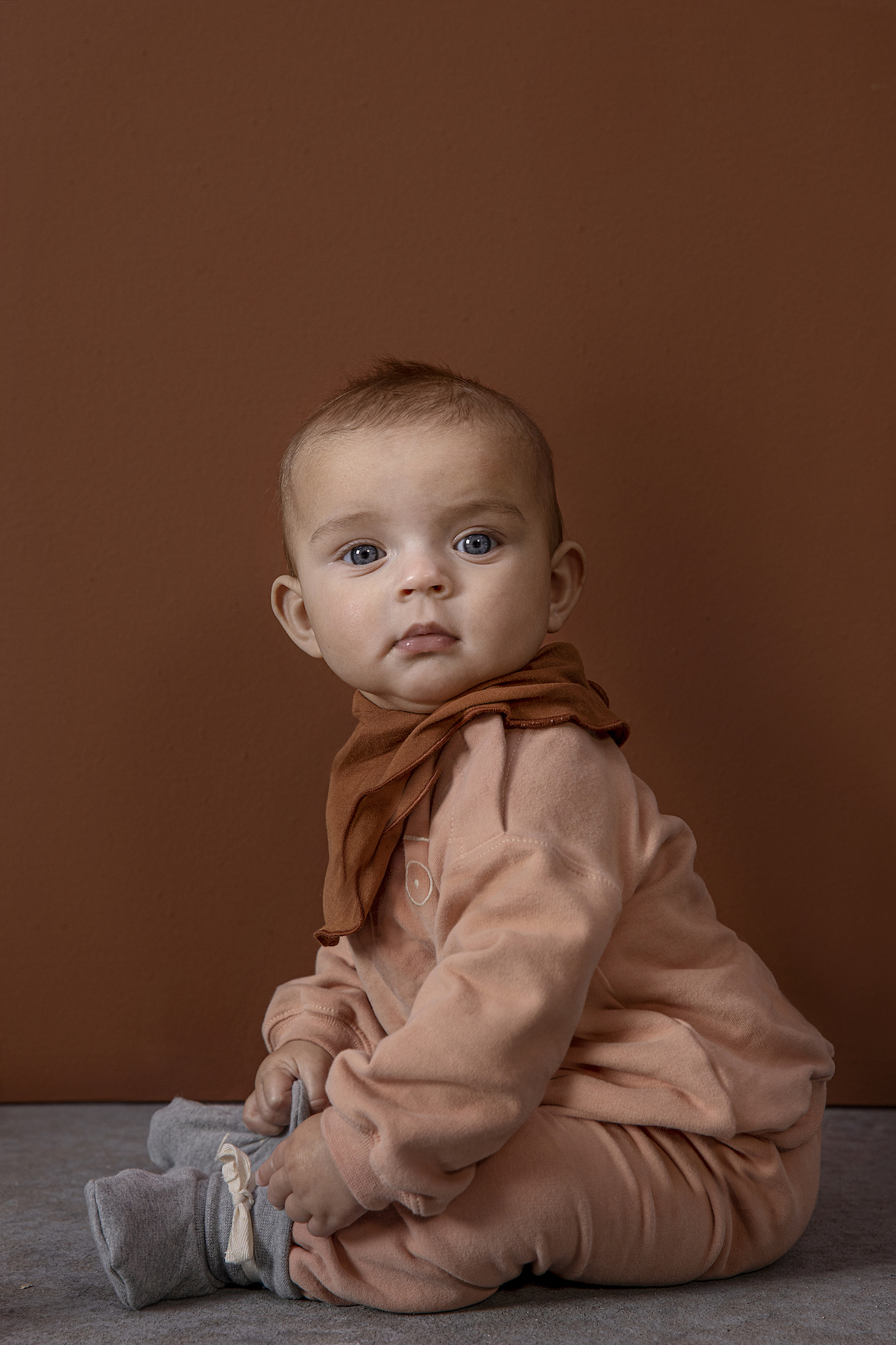 Baby modelling Gray Label clothes