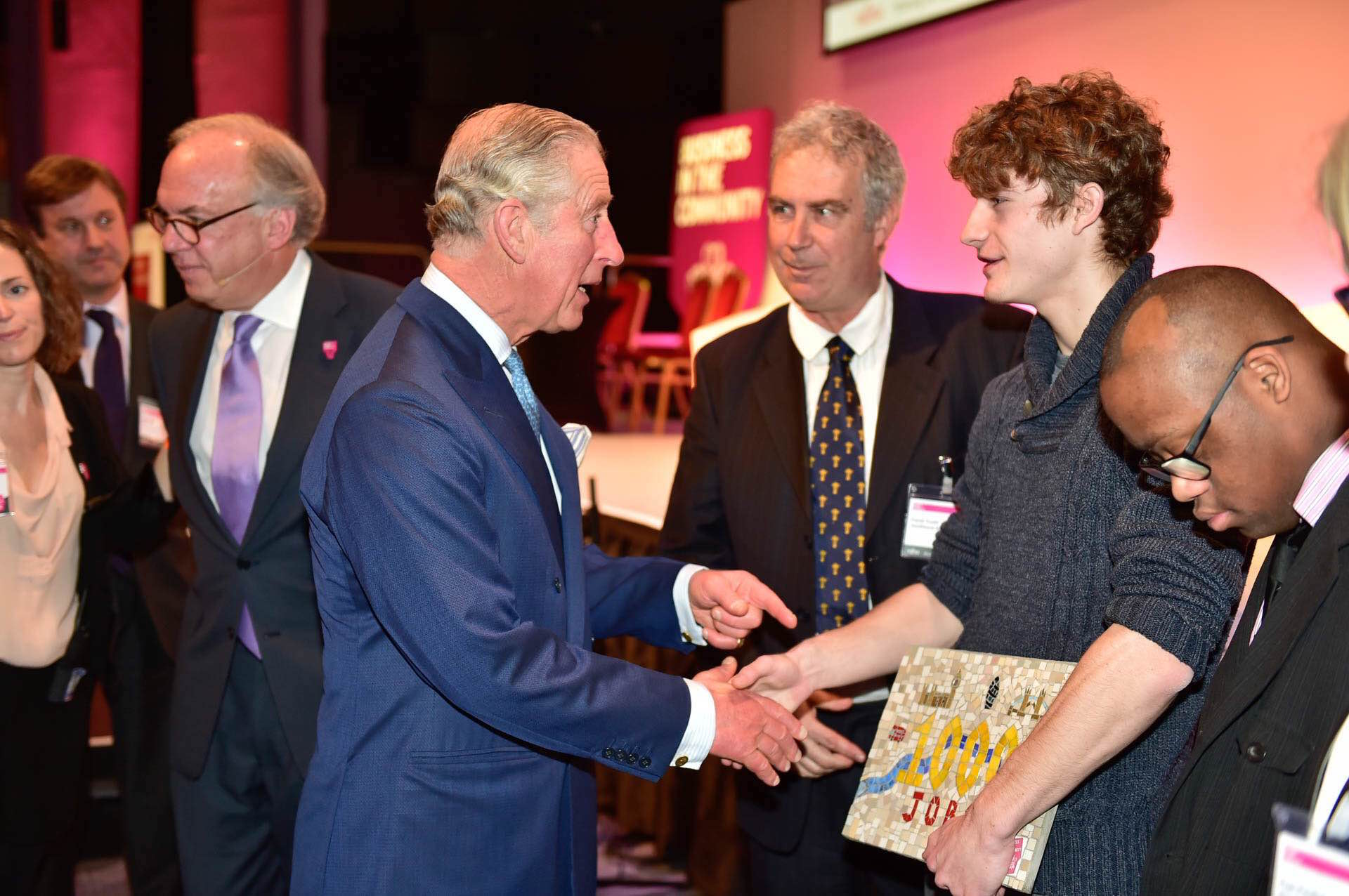 HRH the Prince of Wales with SouthBank Mosaics_Luke Bryant_Shomari Burford