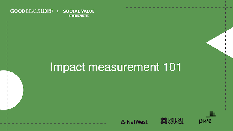 Impact measurement 101