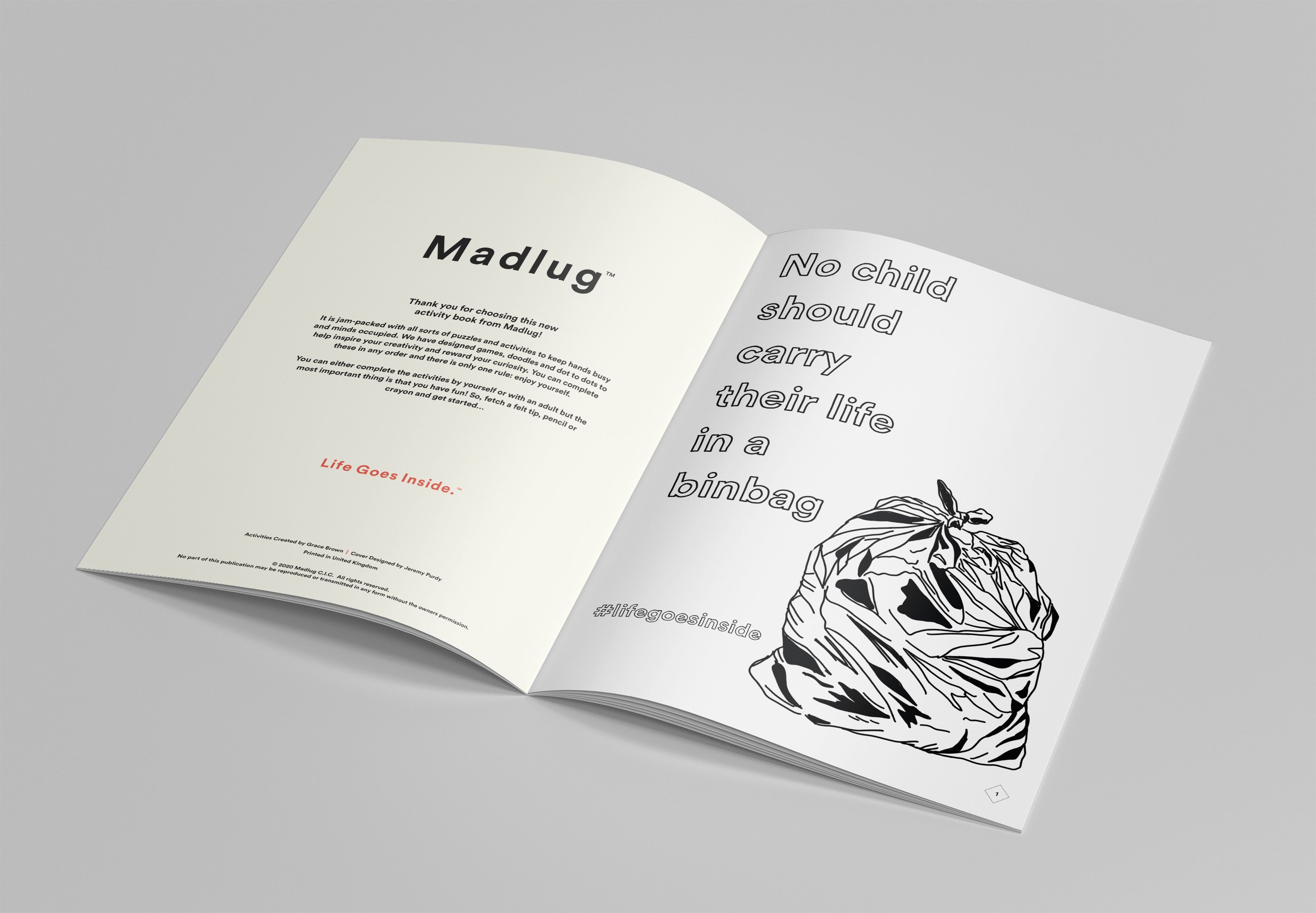 Madlug activity book - inside pages