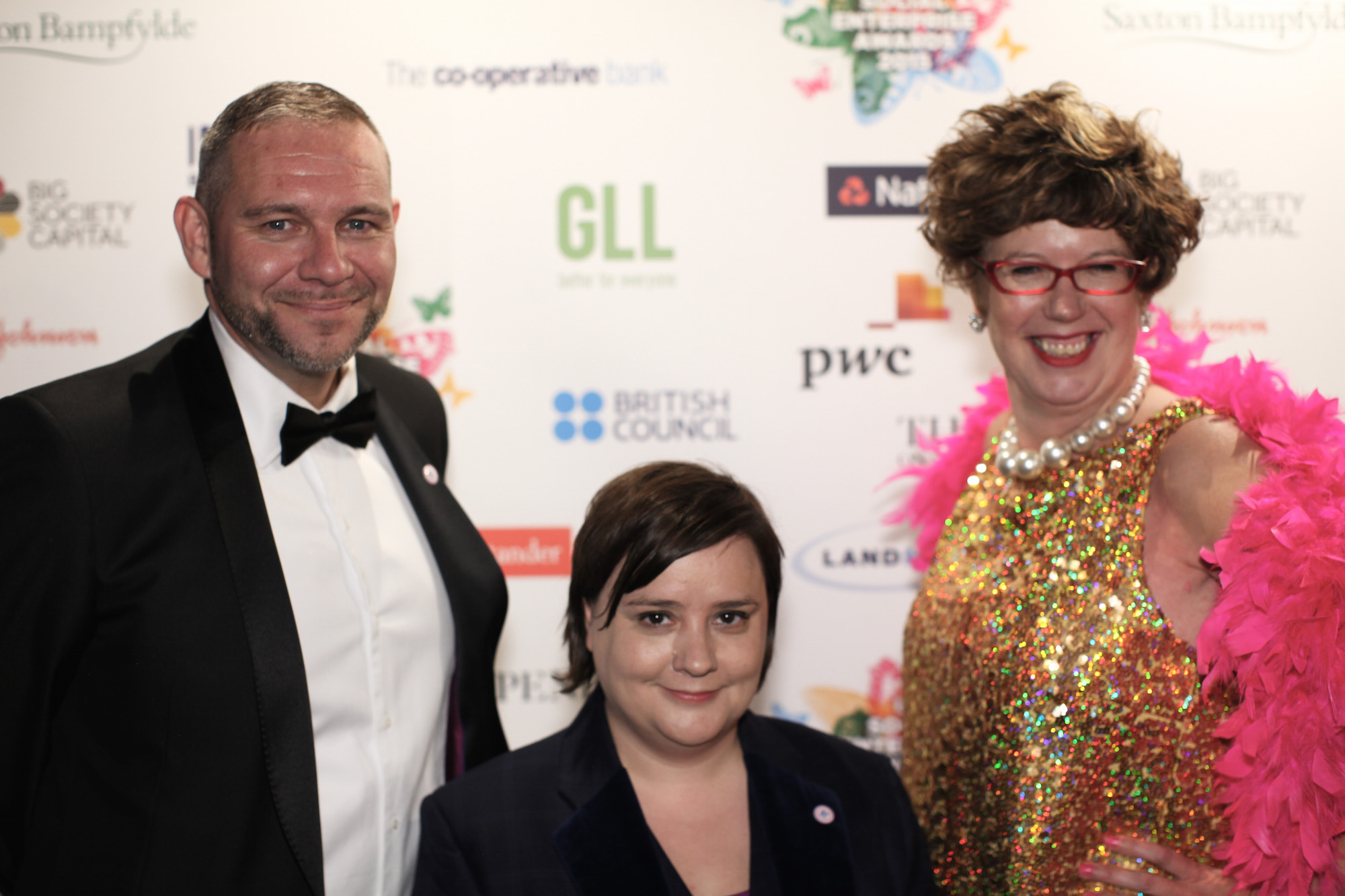 Peter Holbrook CBE, Susan Calder and Lorraine Bowen