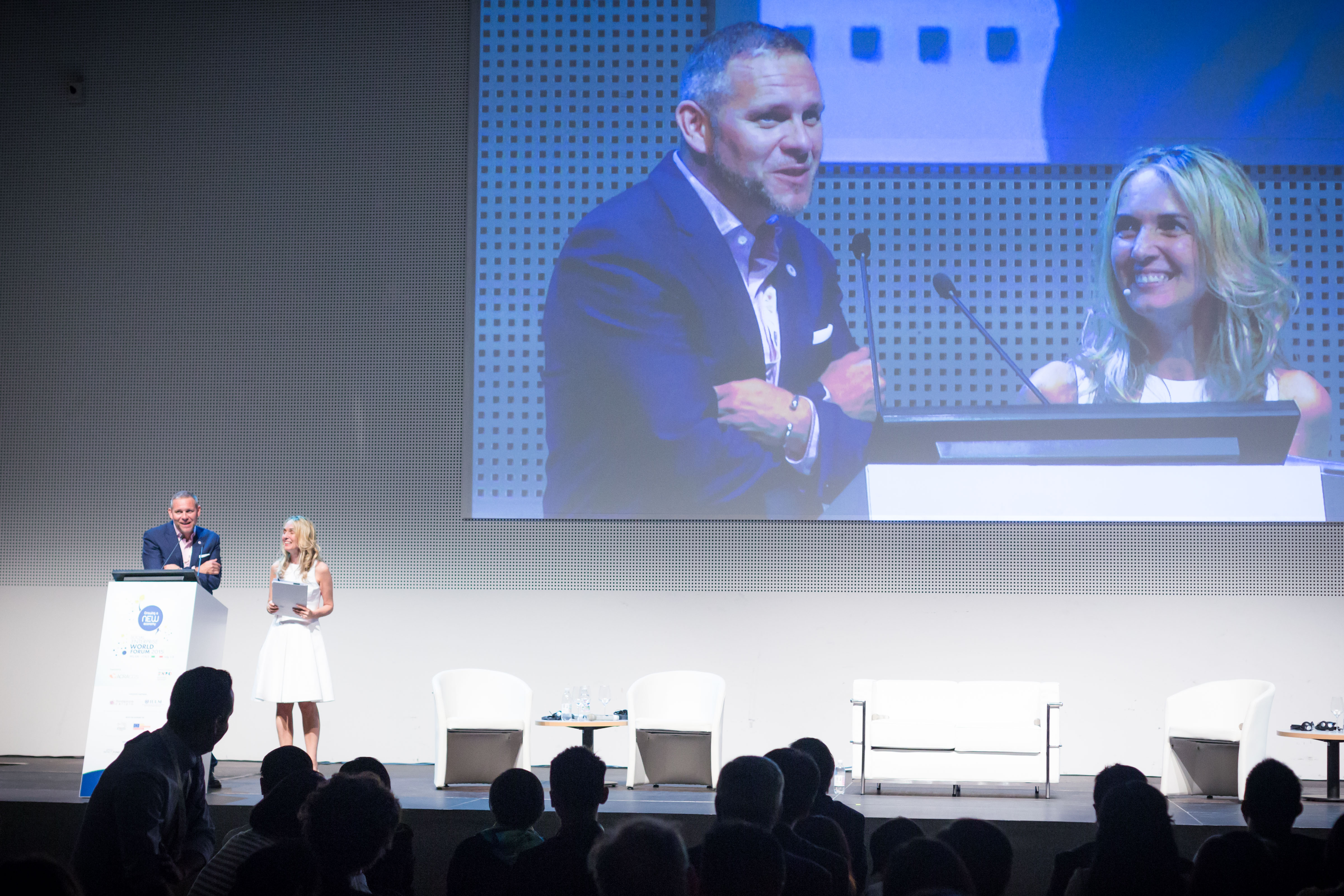 Peter Holbrook and Elena Casolari at the Social Enterprise World Forum