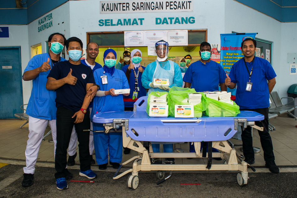 PichaEats food is delivered to frontline workers in Malaysia