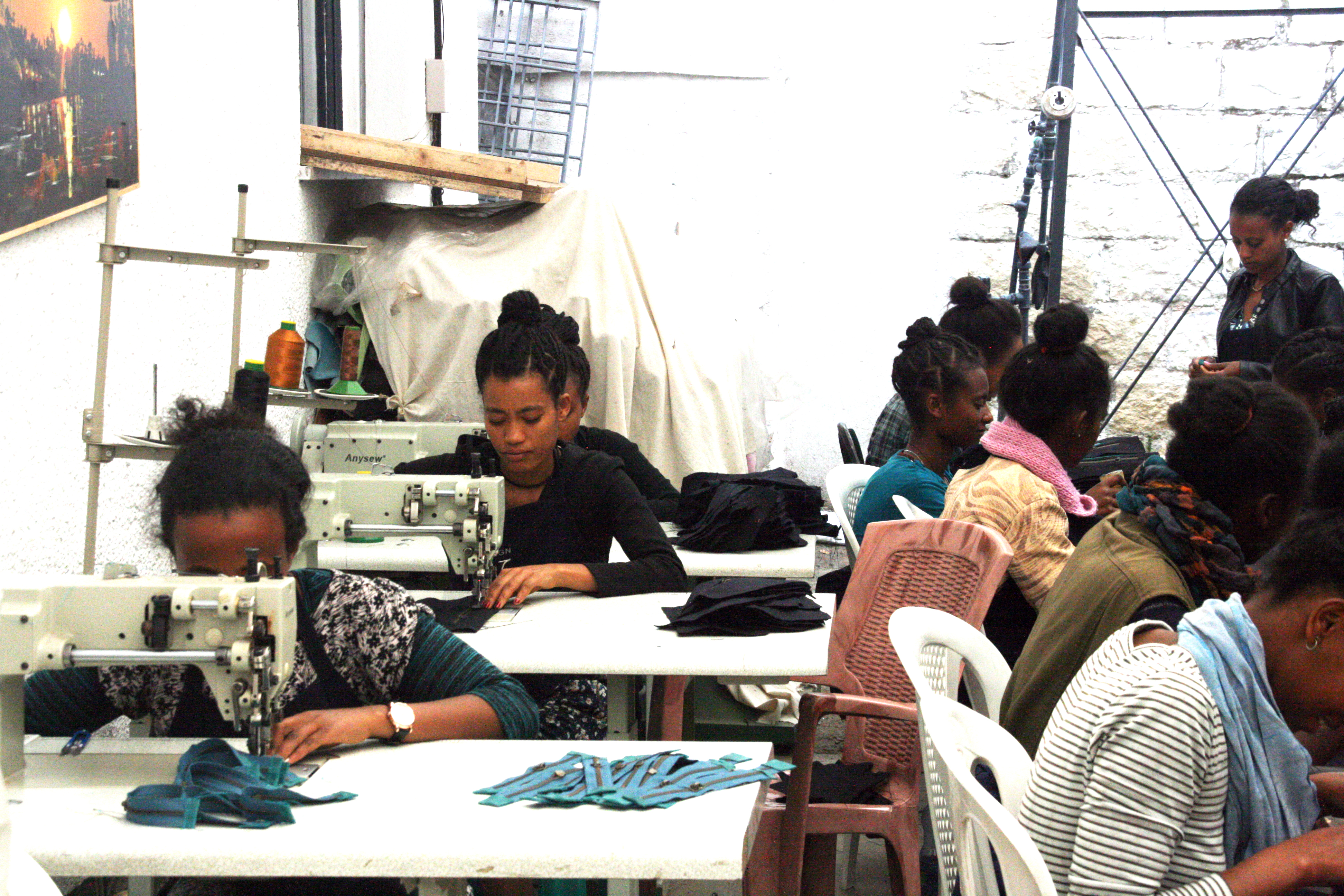 Leather workers at Sabegn in Addis Ababa Ethiopia ahead of the Social Enterprise World Forum 2019