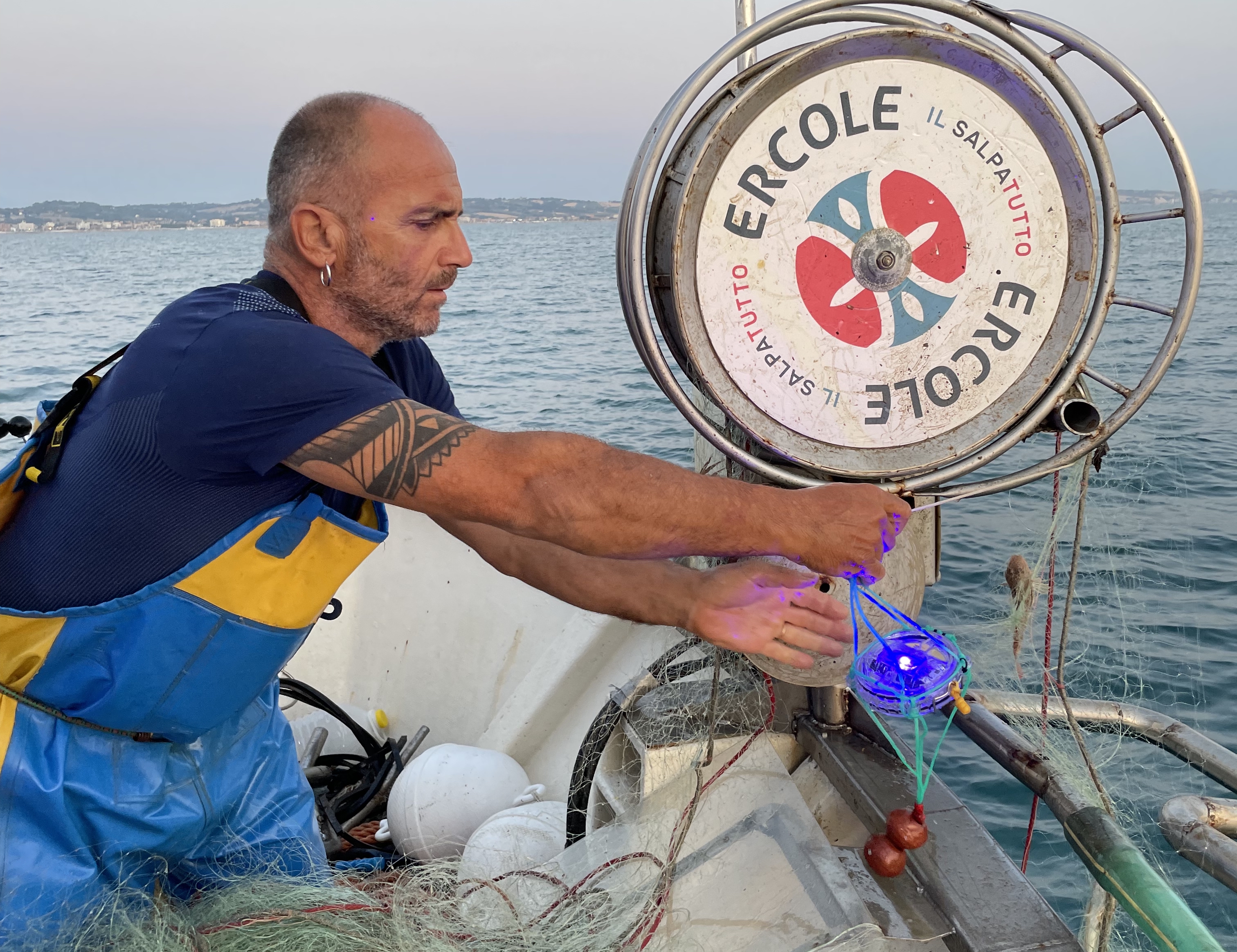 Fisherman uses SafetyNet tool on a boat