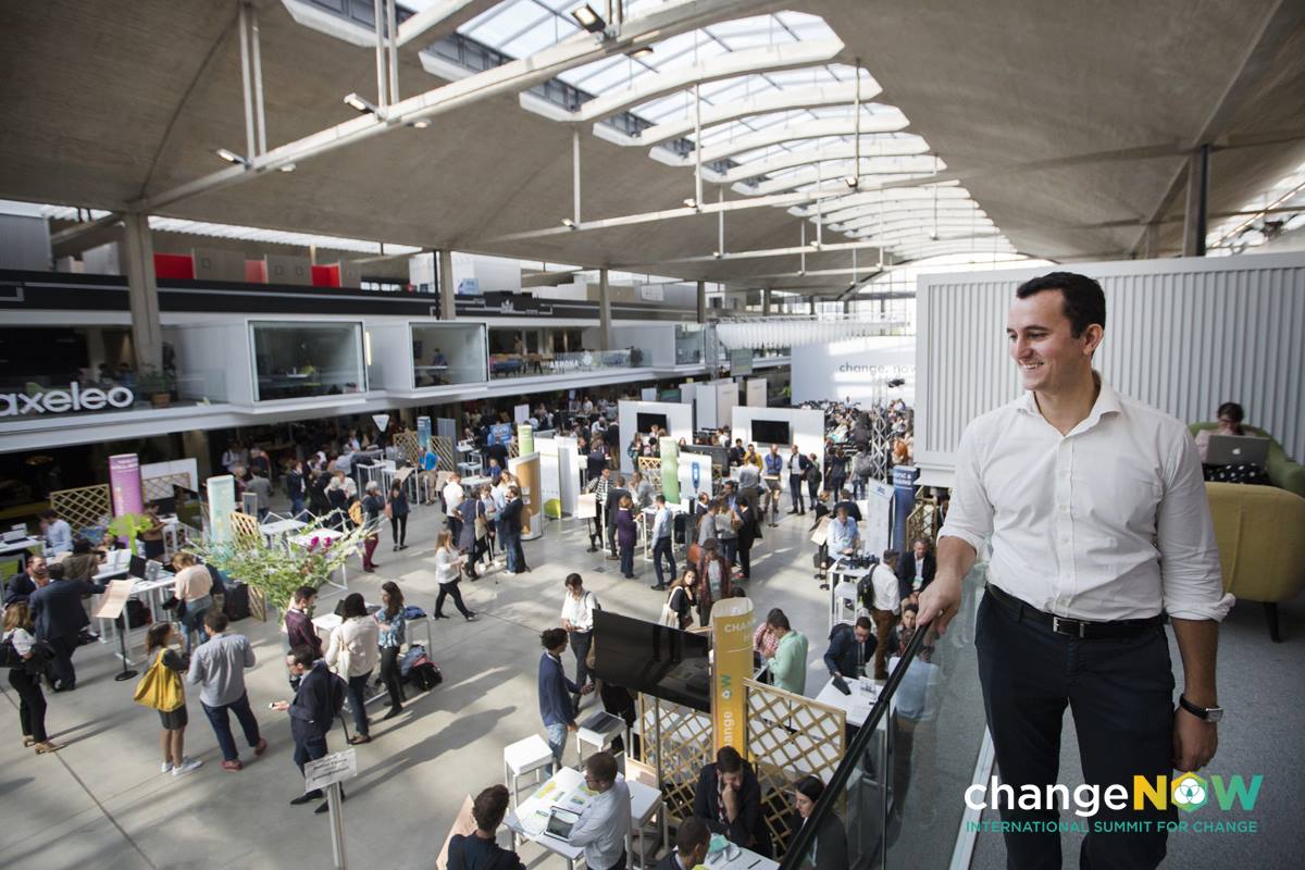 Santiago Lefebvre at the ChangeNOW event in Station F