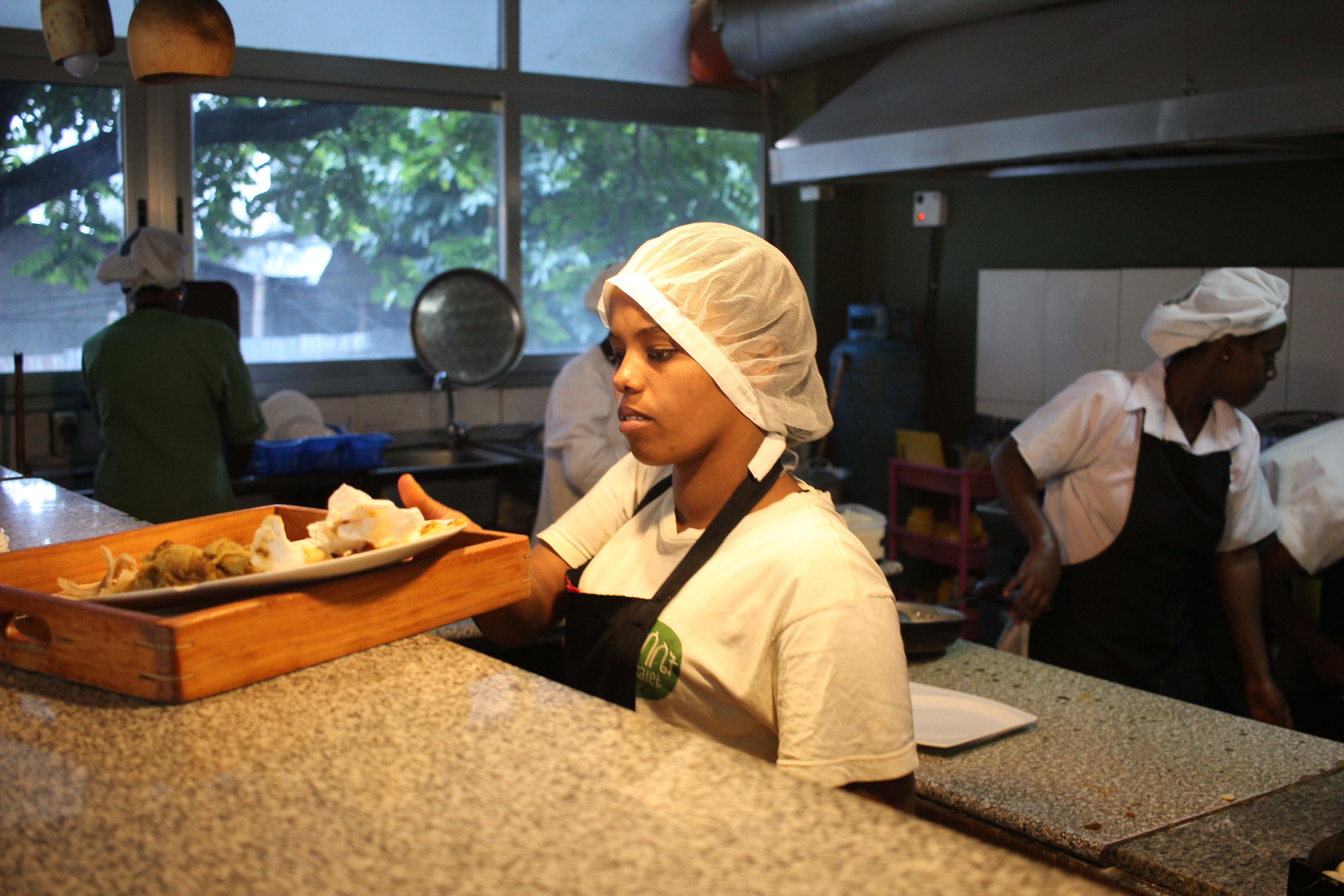 Workers at Temsalet Kitchen Ethiopia