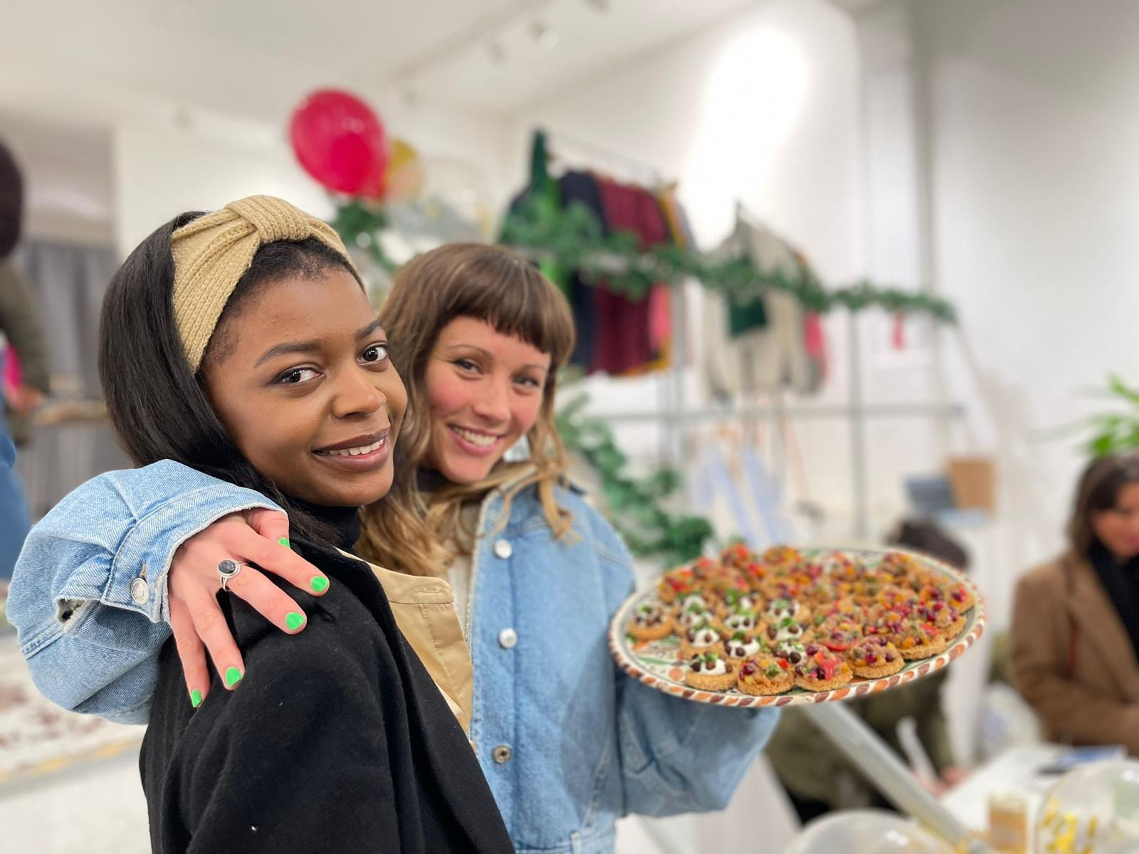 social entrepreneur Maria Igwebuike, founder of Maria Callisto, with one of the TERN team