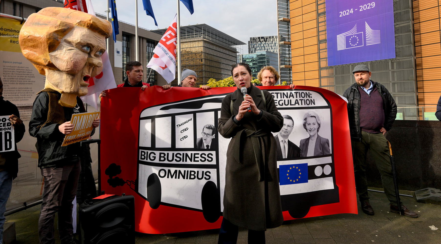 EU omnibus protest EU omnibus protest