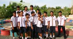 Students at the Mechai Bamboo School