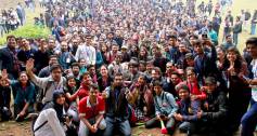 Jagriti Yatra group of young people