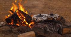 photo of a barbecue in the South African bush