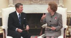 Margaret Thatcher and Ronald Reagan