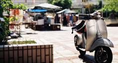 Italian Vespa scooter