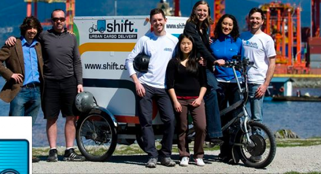Photo of Shift Delivery Coop Members of the trike team at Shift Delivery Coop