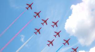 red arrows