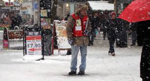 Big Issue seller