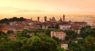  Bergamo old town, Lombardy, Italy