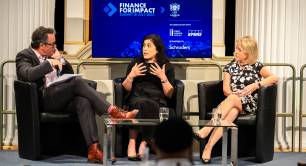 speakers at the Finance for Impact summit 2022