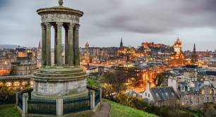 View of Edinburgh, Scotland from Carlton Hill