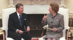 Margaret Thatcher and Ronald Reagan