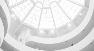 Architecture_white maze_ceiling_staircase_light