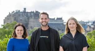 Kate Forbes, Adam McCurdie and Laura Walker at the Humanitix UK launch