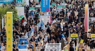 General view of the exhibition floor at ChangeNOW from above