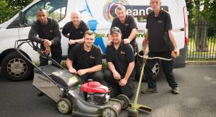 Clean Cut Services social enterprise team