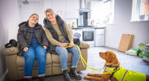 Emma, Aynsley and Robin (dog)