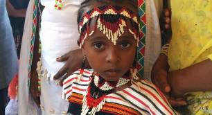 Ethiopia child looks to camera