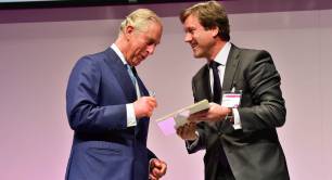 HRH the Prince of Wales with Peter Mather from BP