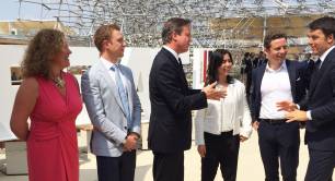 Karen Lynch with David Cameron and other business leaders