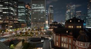 Marunouchi Tokyo financial district by Big Ben in Japan via Flikr