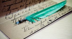 Quill_writing_literature_history