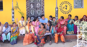Ronnie and Zarina Screwvala at Gaydhond village, Nashik, India